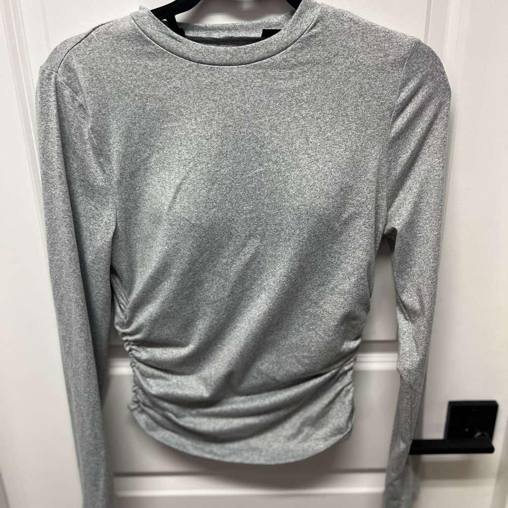 SHEIN Heather Gray Casual Top
